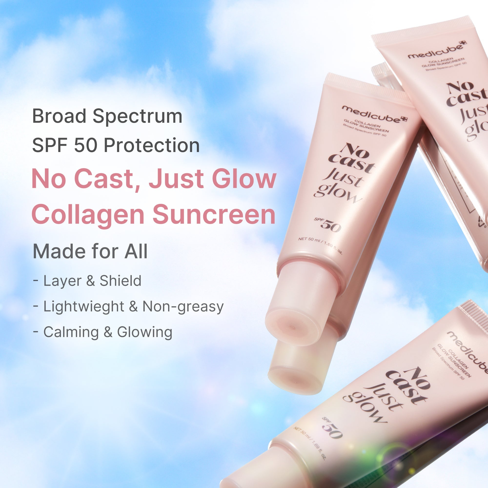 No Cast Just Glow Collagen Sunscreen C2