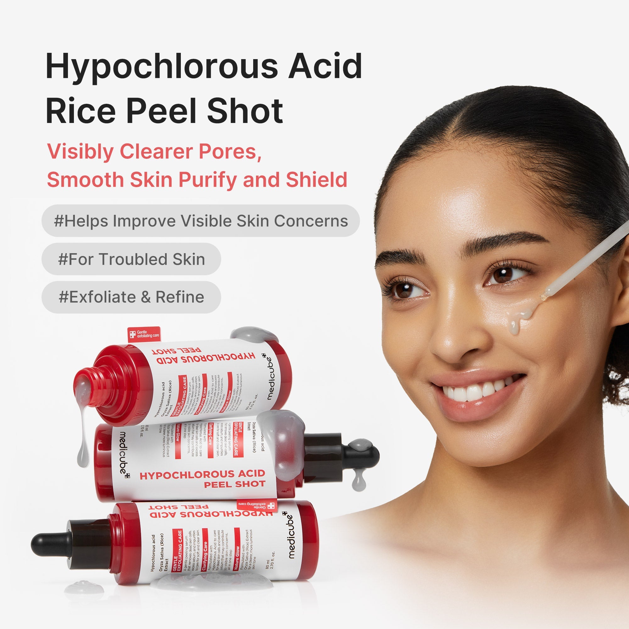Hypochlorous Acid Rice Peel Shot C8