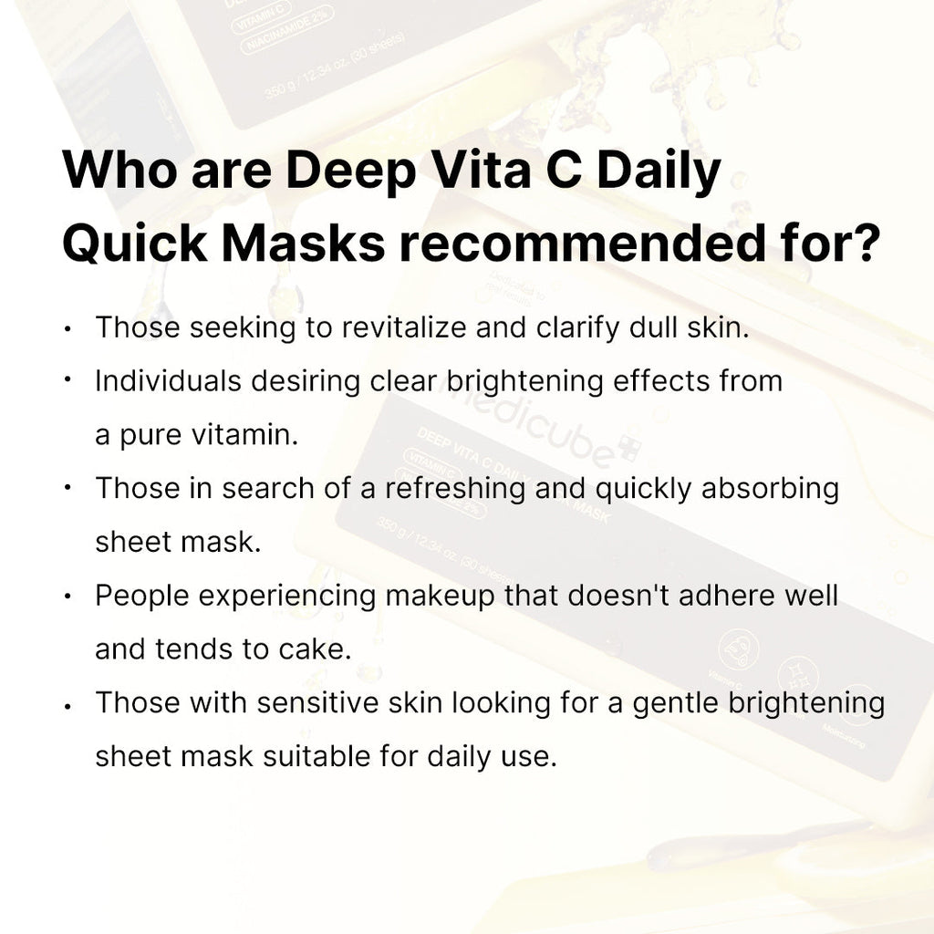 Deep Vita C Daily Quick Masks D6