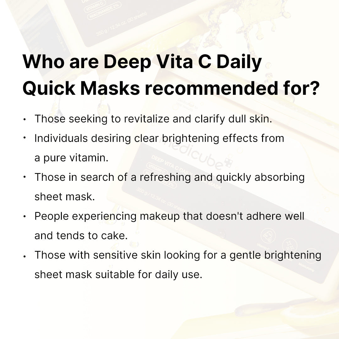 Deep Vita C Daily Quick Masks D6