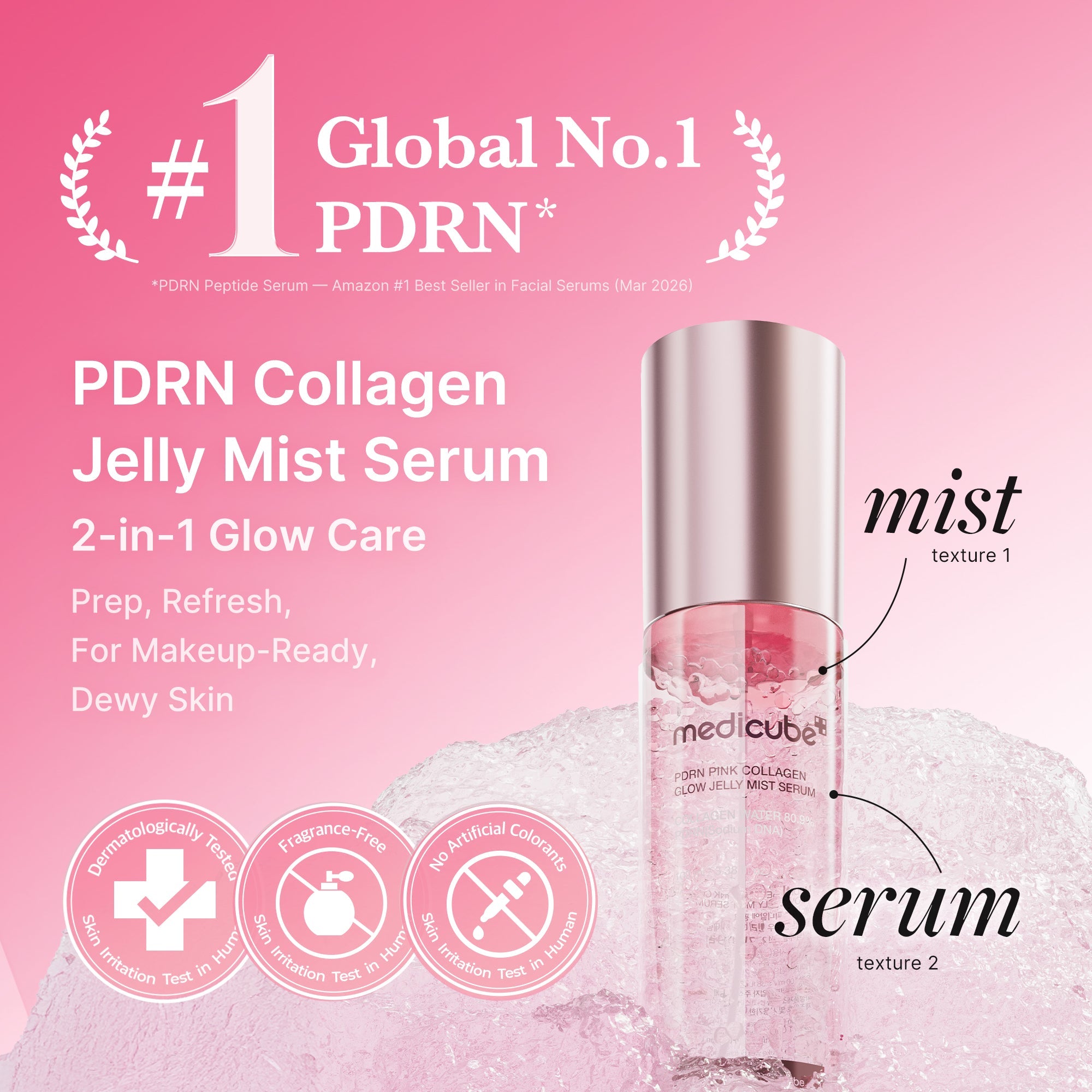 PDRN Pink Collagen Glow Jelly Mist Serum Z3