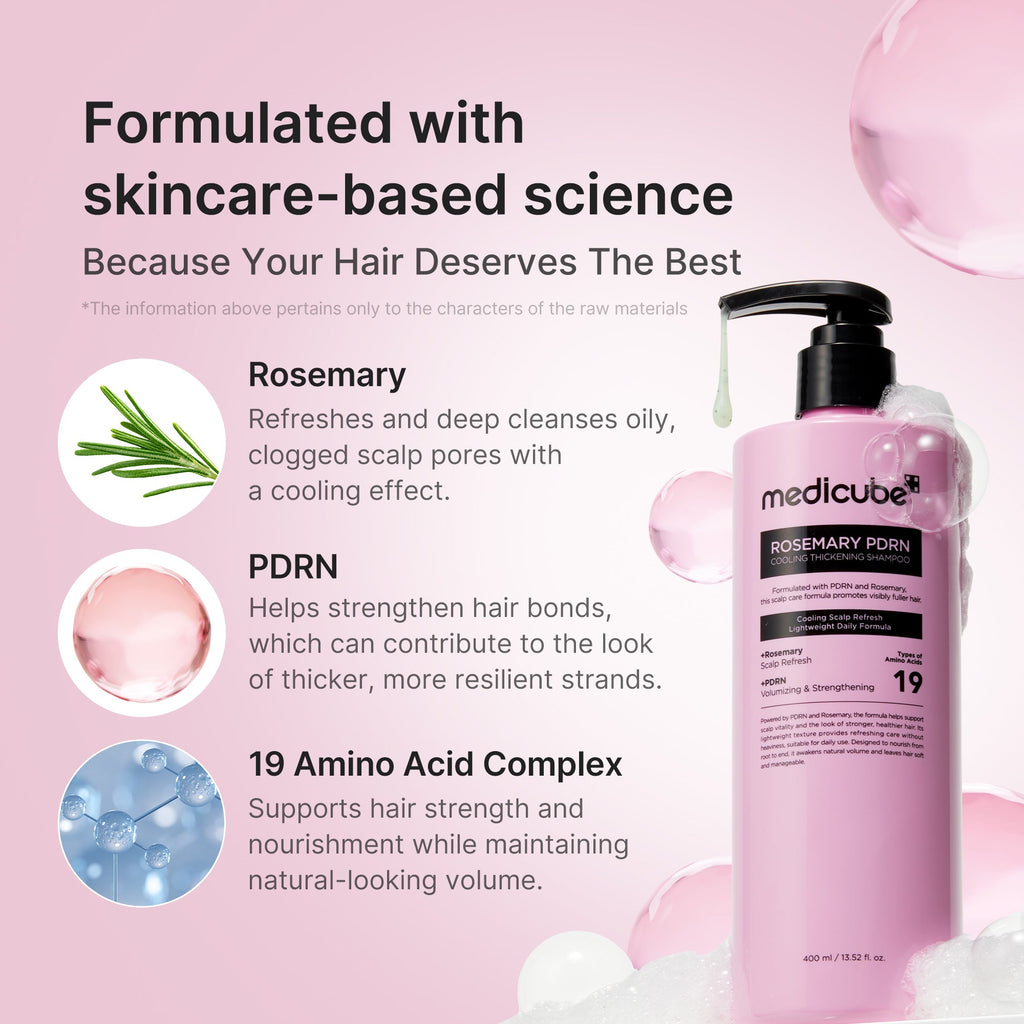 Rosemary PDRN Cooling Thickening Shampoo B4